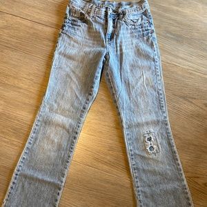 Justice Girls Distressed Jeans, Sz. 12